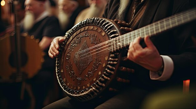 Foto groep vrouwen die samen zitten met muziekinstrumenten st. patrick's day