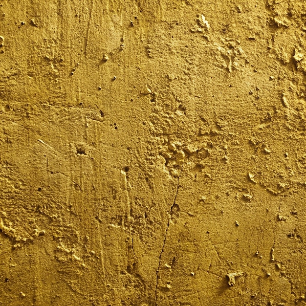 Grofweg gouden geschilderde betonnen muurtextuur
