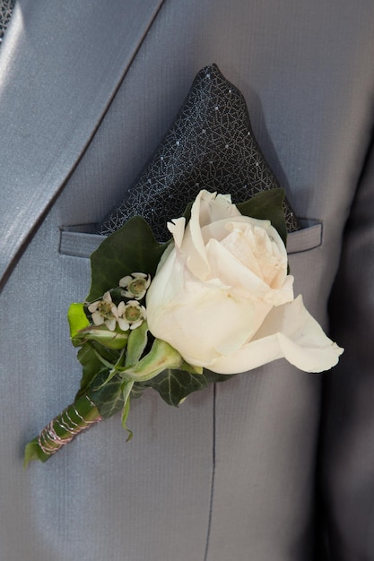 Groom boutonniere