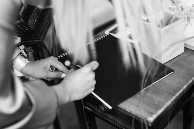 Groom puts bride on wedding ring