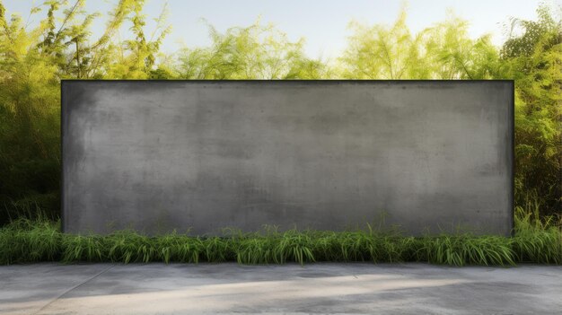 Foto groot bord met zonlicht en gras.