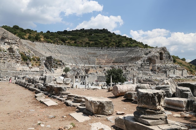 Groot theater van de oude stad Efeze