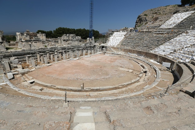 Groot theater van Efeze Oude stad Izmir Turkije