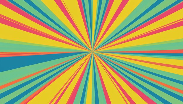 Groovy retro swirl burst summer and carnival background