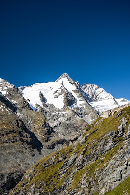 Grossglockner Glacier in Austria Snow Capped Mountains Peaks