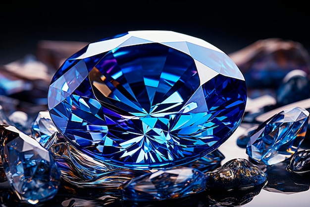 Grote blauwe diamant Generatieve AI