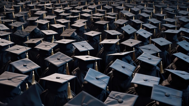 Grote groep afstudeerplaatsen tijdens het begin Generatieve Ai