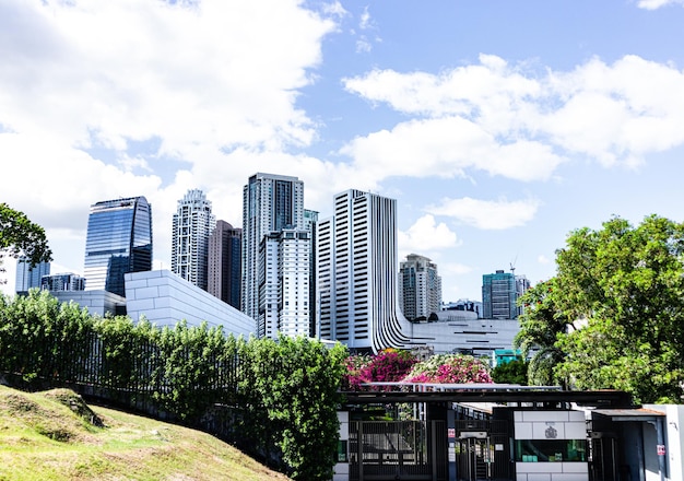 Foto grote kantoorgebouwen in het hart van manila bgc