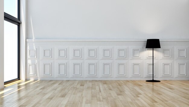 Grote luxe moderne lichte interieurs Woonkamer illustratie 3D-rendering computer digitaal gegenereerde afbeelding