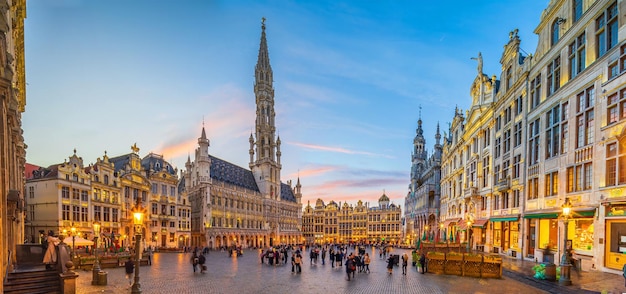 Grote Markt in de oude skyline van de stad Brussel België