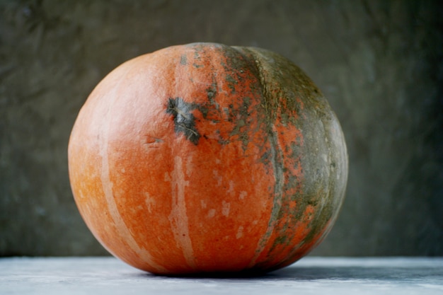 Foto grote oranje pompoen