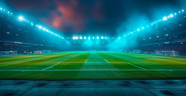 Grote sport voetbalstadion grote stadion schaal AI gegenereerde afbeelding