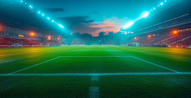 Grote sport voetbalstadion grote stadion schaal AI gegenereerde afbeelding