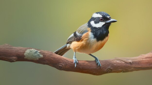 grote tieten op de tak parus major