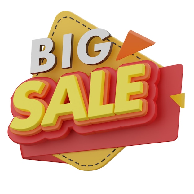 Grote verkoop 3D Banner