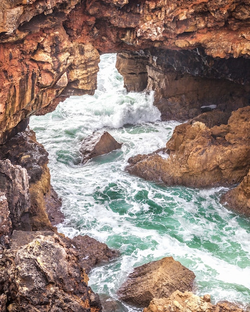 Grotto Boca do Inferno in Cascais, Portugal