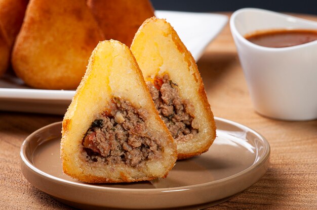 Ground beef coxinha