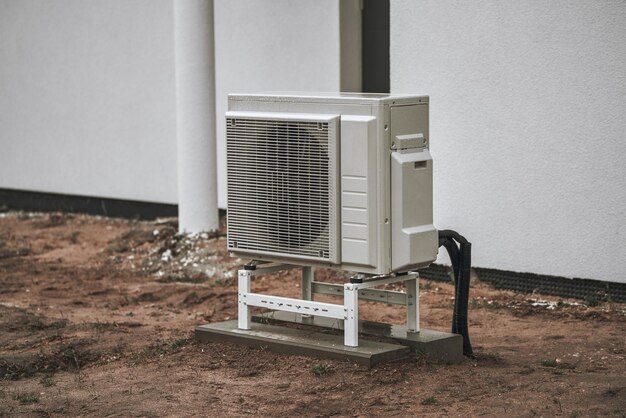 Ground Source Heat Pump Unit Heat pump on the ground Heat pump the efficient source of heat Sustainable future heating