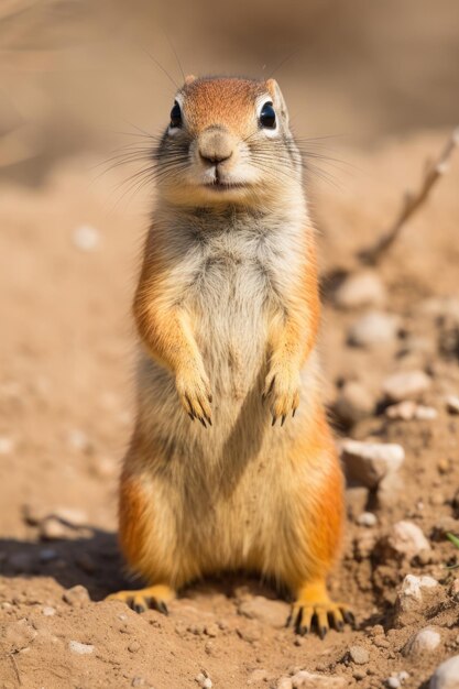 Ground squirrel in the wild