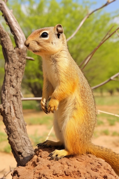 Ground squirrel in the wild