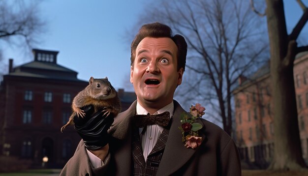 Groundhog Day creatieve visuele