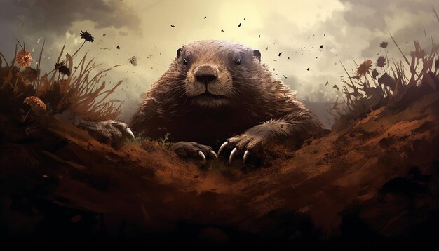 Groundhog illustration