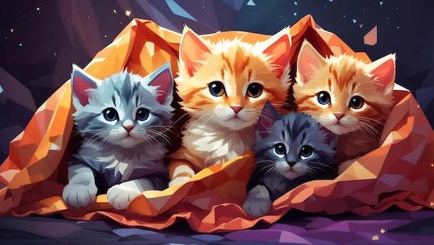 A group of adorable kittens