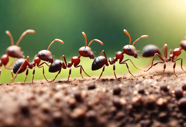 a group of antlers are standing on a piece of wood