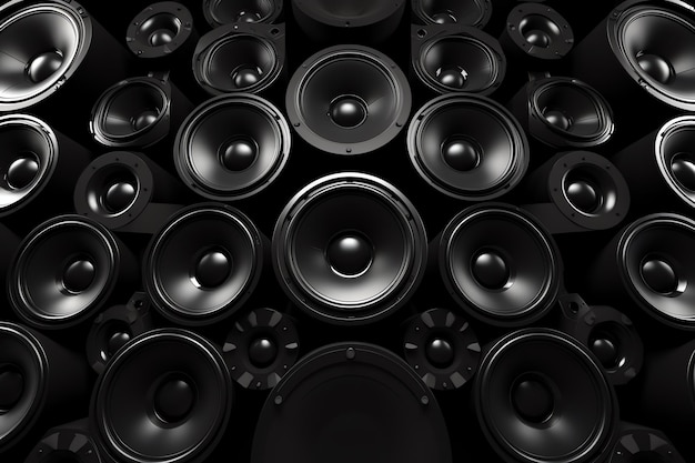 Photo a group of black speakers