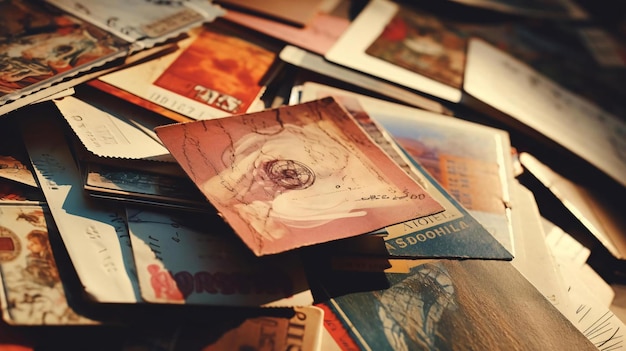 a group of books on a table