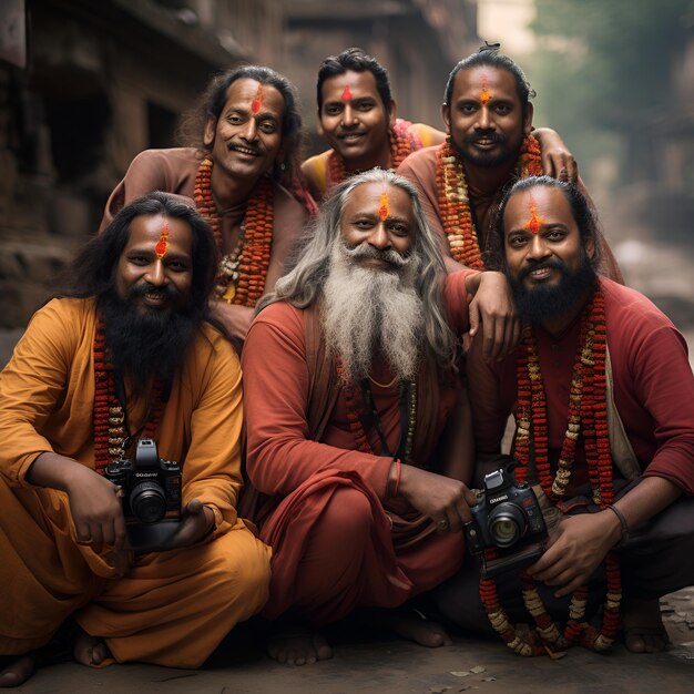 group of buddhist monks