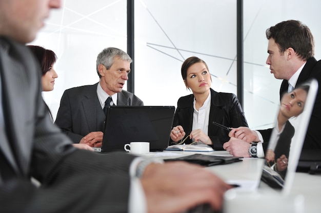 Group of business people at meeting in office