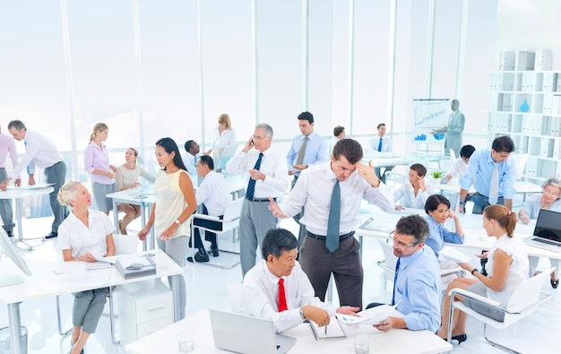 Group of Business People Meeting in the Office