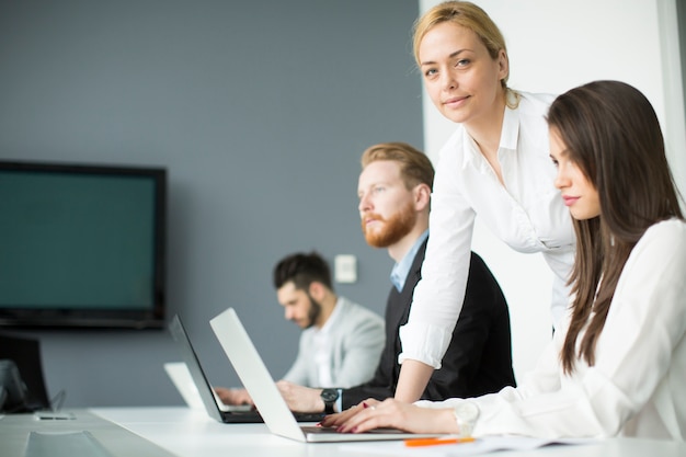 Group of business people in a meeting