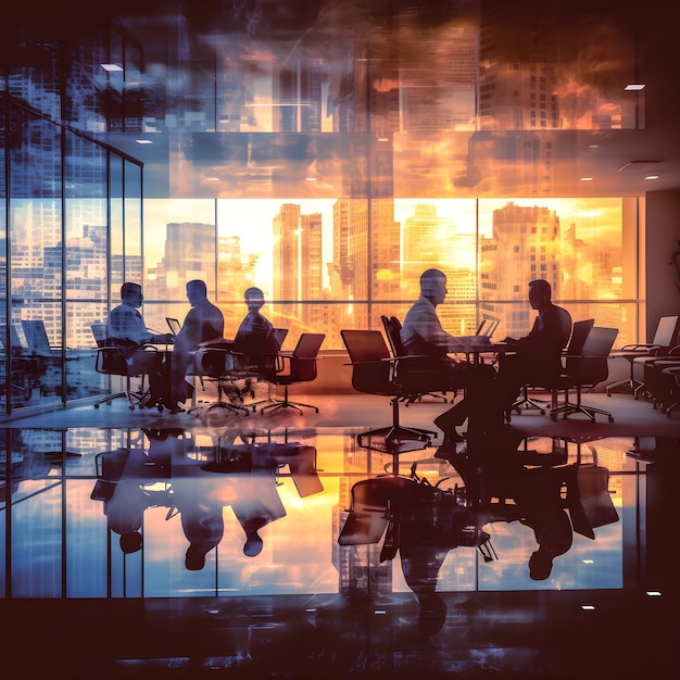 group business people sitting