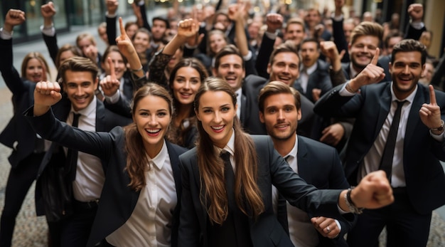 A group of business people