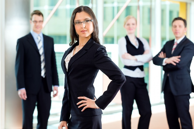 group of businesspeople in office