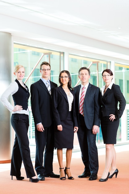 group of businesspeople in office