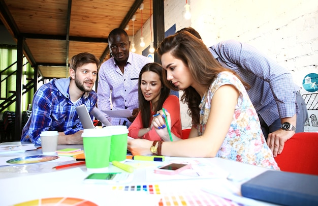 Group of businesspeople posing