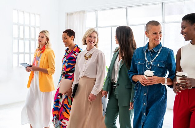 Group of businesswomen meeting in the office