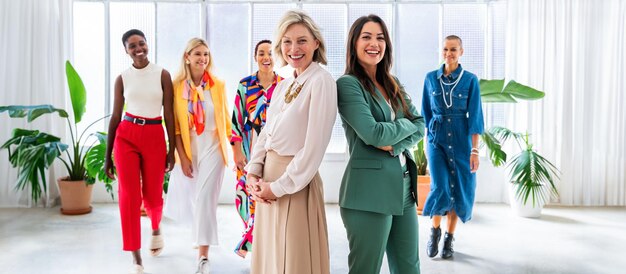 Group of businesswomen meeting in the office