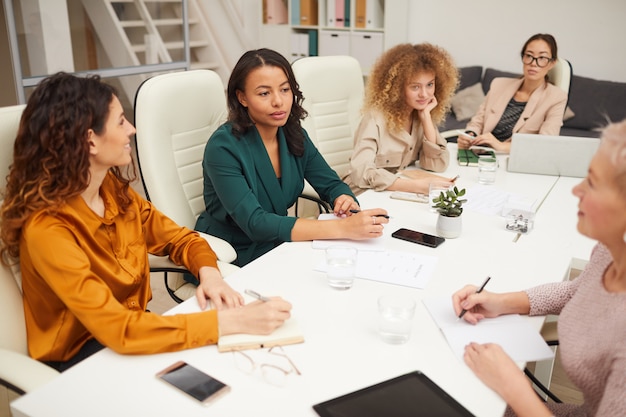 Group Of Businesswomen Working