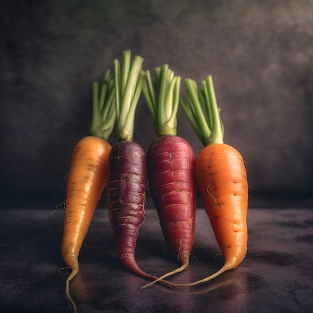 A group of carrots