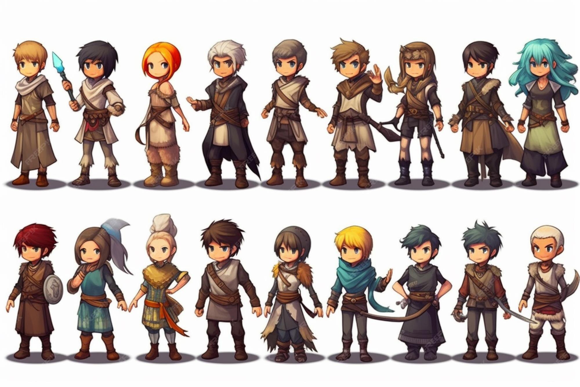 A Group Of Cartoon Characters Of Different Ages And Ages Generative Ai A Group Of Cartoon Characters Of Different Ages And Ages Generative Ai