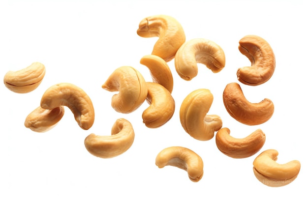 A group of cashew nuts