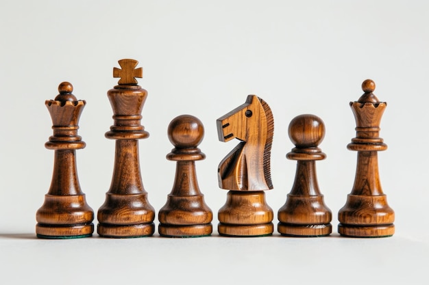 a group of chess pieces including one of the chess pieces