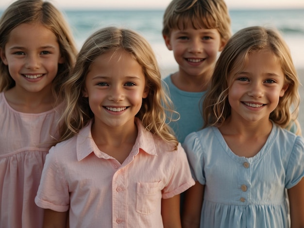 a group of children posing for a photo