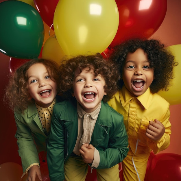 Group of Children Standing Together