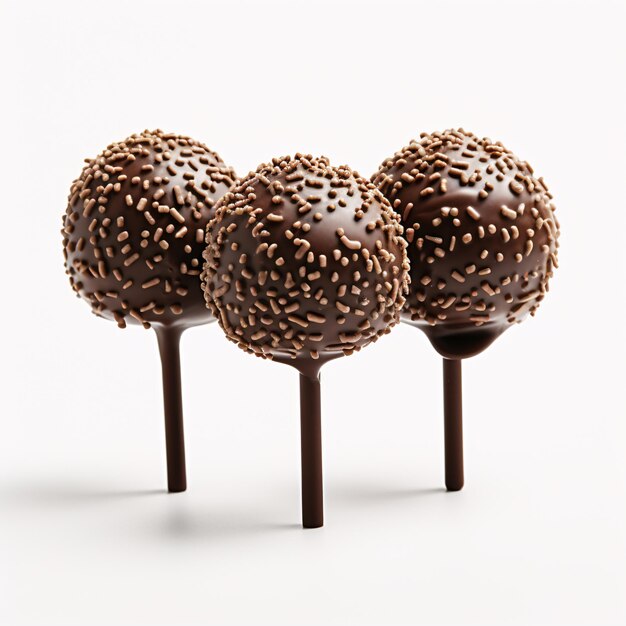 a group of chocolate cake pops