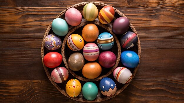 A group of chocolate easter eggs